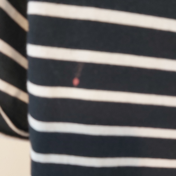 ABERCROMBIE & FITCH | Women's V-Neck Top Blue White Size Large - Picture 8 of 10